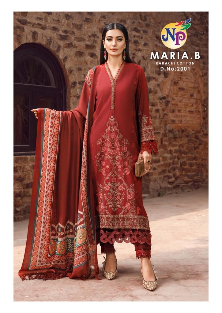 Maria B Vol 2 By Np Printed Karachi Cotton Dress Material Wholesale Shop In Surat